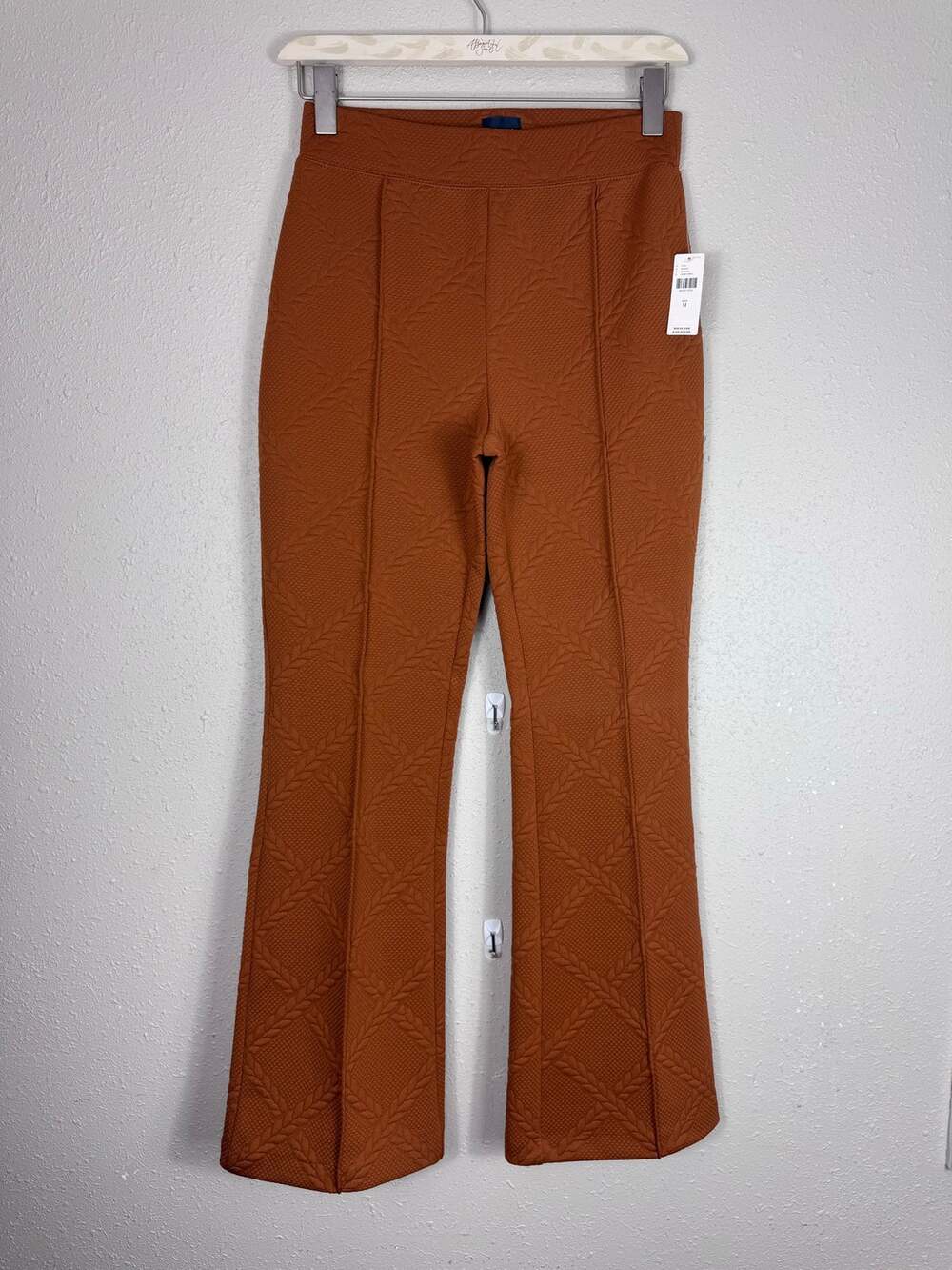 NWT Maeve Sabine Textured Knit Flare Pants Size Medium